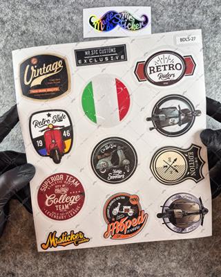 BDLS27 Küçük Boy 10lu Sticker Seti