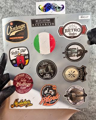 BDLS27 Küçük Boy 10lu Sticker Seti