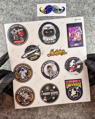 BDLS30 Küçük Boy 10lu Sticker Seti