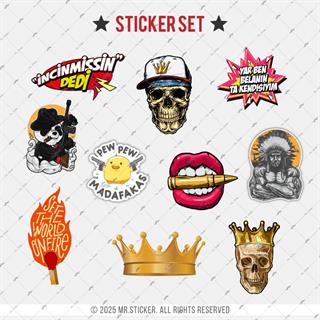 BDLS31 Küçük Boy 10lu Sticker Seti