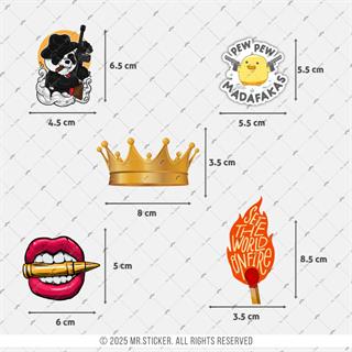 BDLS31 Küçük Boy 10lu Sticker Seti