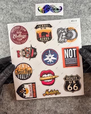 BDLS32 Küçük Boy 10lu Sticker Seti