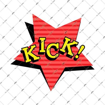 CEX10 Kick Cizgi Roman Efekti Etiketi