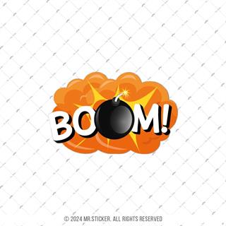 CEX15 Boom Cizgi Roman Efekti Etiketi