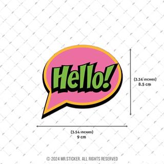 CEX7 Hello Cizgi Roman Efekti Etiketi