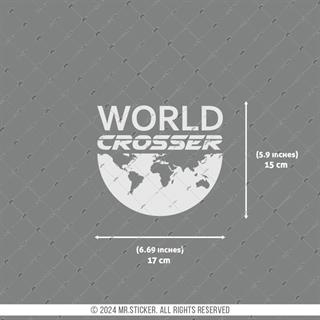 CSE10 World Crosser (Dunyayi Gezen) Etiketi - Mat Gumus Gri
