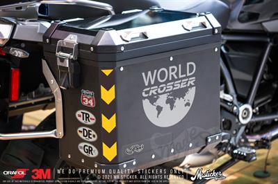 CSE10 World Crosser (Dunyayi Gezen) Etiketi - Mat Gumus Gri