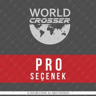 CSE2 World Crosser (Dunyayi Gezen) Yazili Etiket - Renk Seçenekli