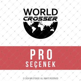 CSE2 World Crosser (Dunyayi Gezen) Yazili Etiket - Renk Seçenekli