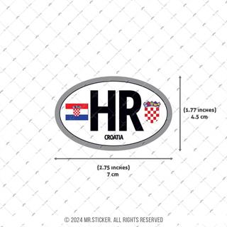 CSE34 Hirvatistan (HR) Reflektif Ulke Etiketi