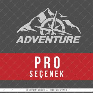 CSE7 Adventure Yazılı Sticker - Renk Seçenekli