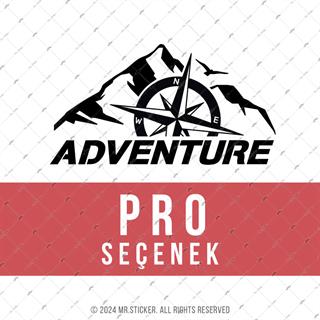 CSE7 Adventure Yazılı Sticker - Renk Seçenekli