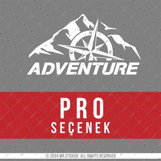 CSE7 Adventure Yazılı Sticker - Renk Seçenekli