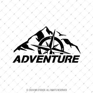 CSE7 Adventure Yazılı Sticker - Renk Seçenekli