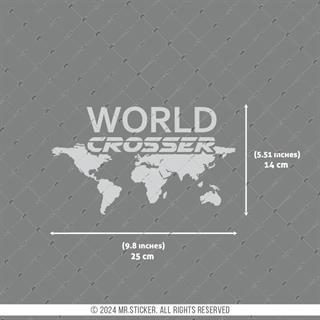 CSE9 World Crosser (Dunyayi Gezen) Etiketi - Mat Gumus Gri