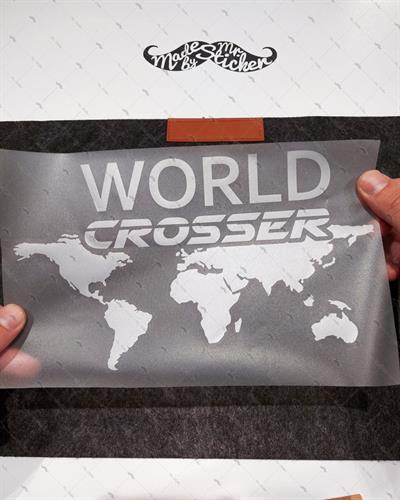 CSE9 World Crosser (Dunyayi Gezen) Etiketi - Mat Gumus Gri