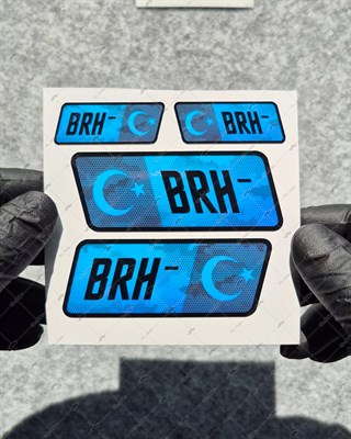 CSFTBT16 B Rh Negatif (-) Kan Grubu Etiket Seti Renk Değiştiren Seri