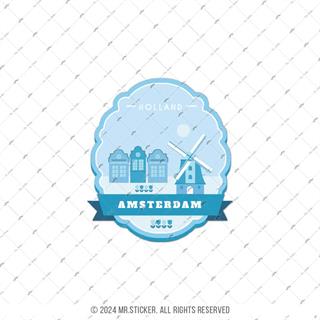 CST10 Amsterdam Hollanda Etiketi