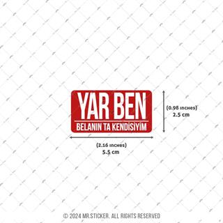 ESP43 V3 Yar Ben Belanin Kendisiyim Yazili Etiket