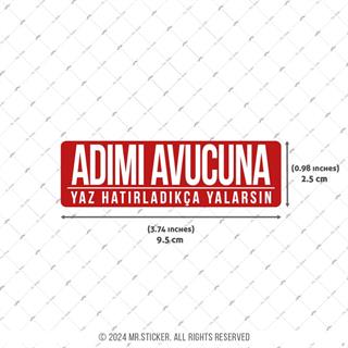 ESP47 V3 Adimi Avucuna Yaz Yazili Etiket
