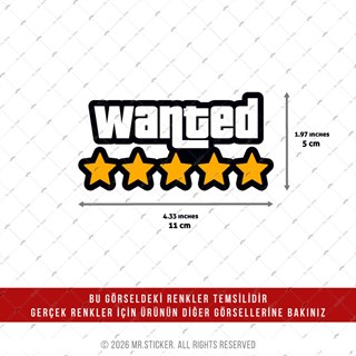 HLG103 Hologram Wanted Yazılı Etiket