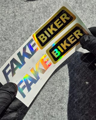 HLG107 Hologram Fake Biker Etiketi
