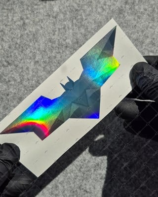 HLG108 Hologram Triangle Yarasa Etiketi