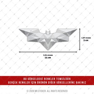 HLG108 Hologram Triangle Yarasa Etiketi