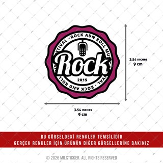 HLG112 Hologram Rock Yazılı Etiket