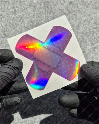 HLG113 Hologram Pembe Yarabandı Etiketi