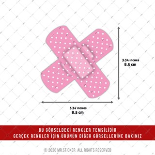 HLG113 Hologram Pembe Yarabandı Etiketi