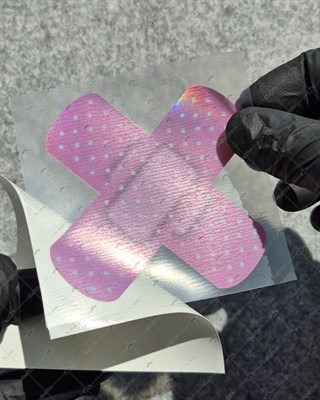 HLG113 Hologram Pembe Yarabandı Etiketi