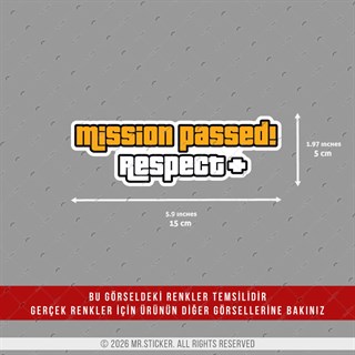 HLG120 Hologram Mission Passed Yazılı Etiket
