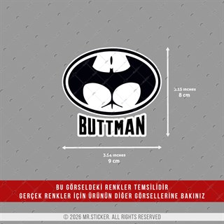 HLG124 Hologram Buttman Yazılı Etiket