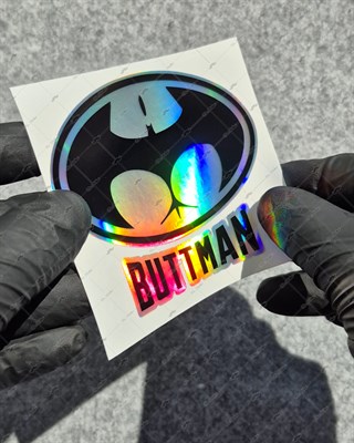 HLG124 Hologram Buttman Yazılı Etiket