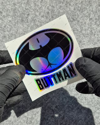 HLG124 Hologram Buttman Yazılı Etiket