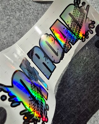 HLG130 Hologram Lastik Izi Efektli Off Road Yazisi