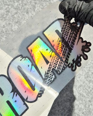 HLG130 Hologram Lastik Izi Efektli Off Road Yazisi