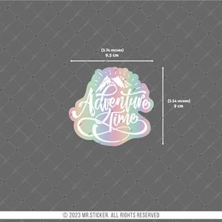 HLG91 Hologram Beyaz Adventure Time Yazılı Etiket