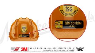 ISG3 Reflektif Isme Ozel Is Guvenligi Kan Grubu Etiketi V3