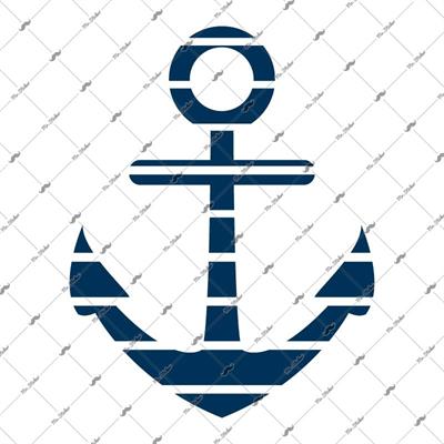 NAU4 Lacivert Cizgili Capa Etiketi