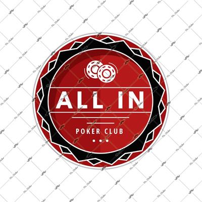 PKR1 All In Yazili Poker Etiket