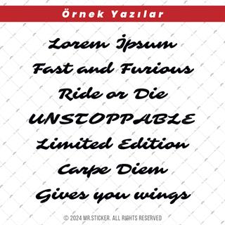 PRS19 Paris Yazı Tipi Avantaj Set 2cm Yükseklik 10 karakter