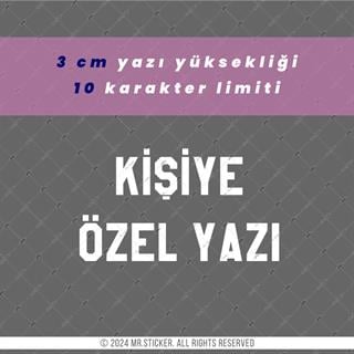 PRS21 New York Yazı Tipi 3cm Yükseklik 10 karakter