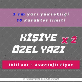 PRS22 Adana Yazı Tipi Avantaj Set 2cm Yükseklik 10 karakter