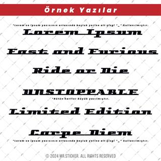 PRS23 Milano Yazı Tipi 2cm Yükseklik 20 karakter