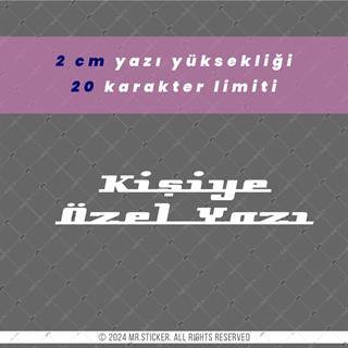 PRS23 Milano Yazı Tipi 2cm Yükseklik 20 karakter
