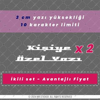 PRS23 Milano Yazı Tipi Avantaj Set 3cm Yükseklik 10 karakter