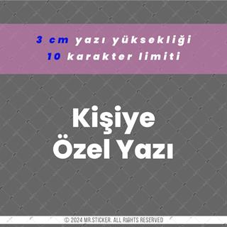 PRS25 Arizona Yazı Tipi 3cm Yükseklik 10 karakter