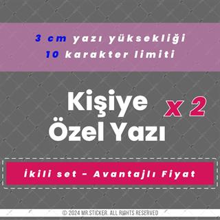 PRS25 Arizona Yazı Tipi Avantaj Set 3cm Yükseklik 10 karakter